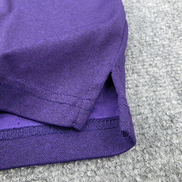 Clemson Tigers Shirt Mens Medium Purple NCAA Football Polo Champion Wicking - Picture 14 of 16